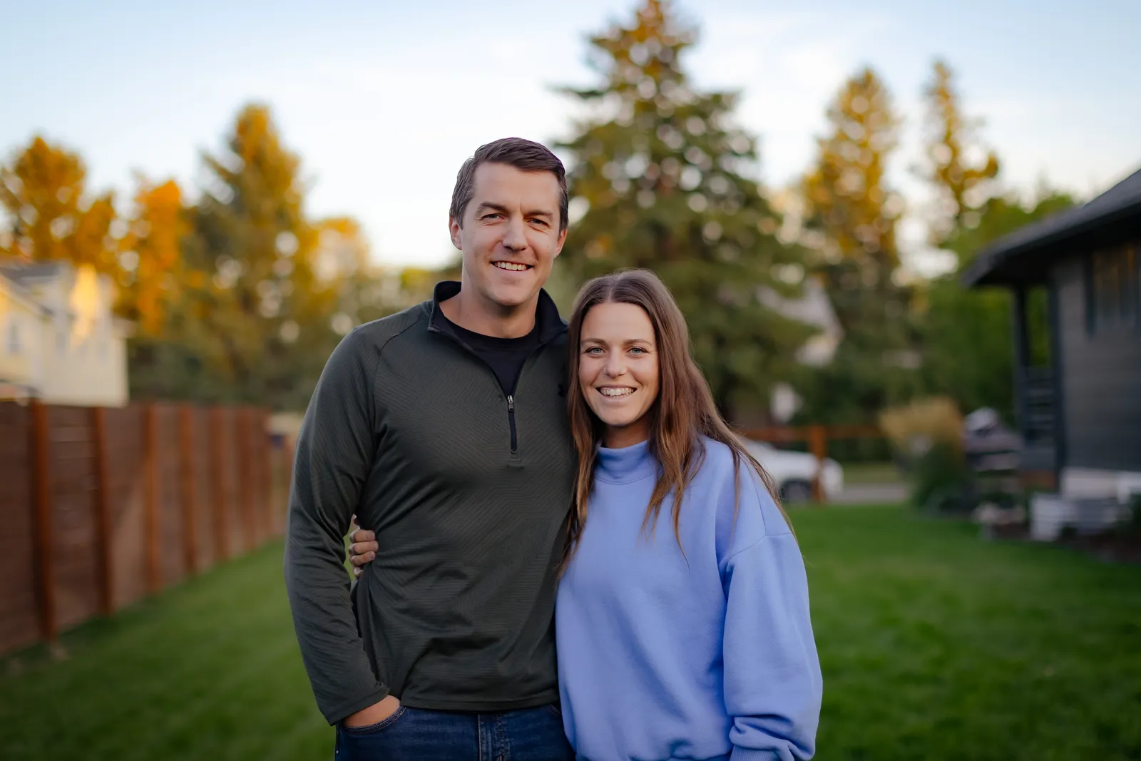 Zach Hargrove with his wife, Amanda